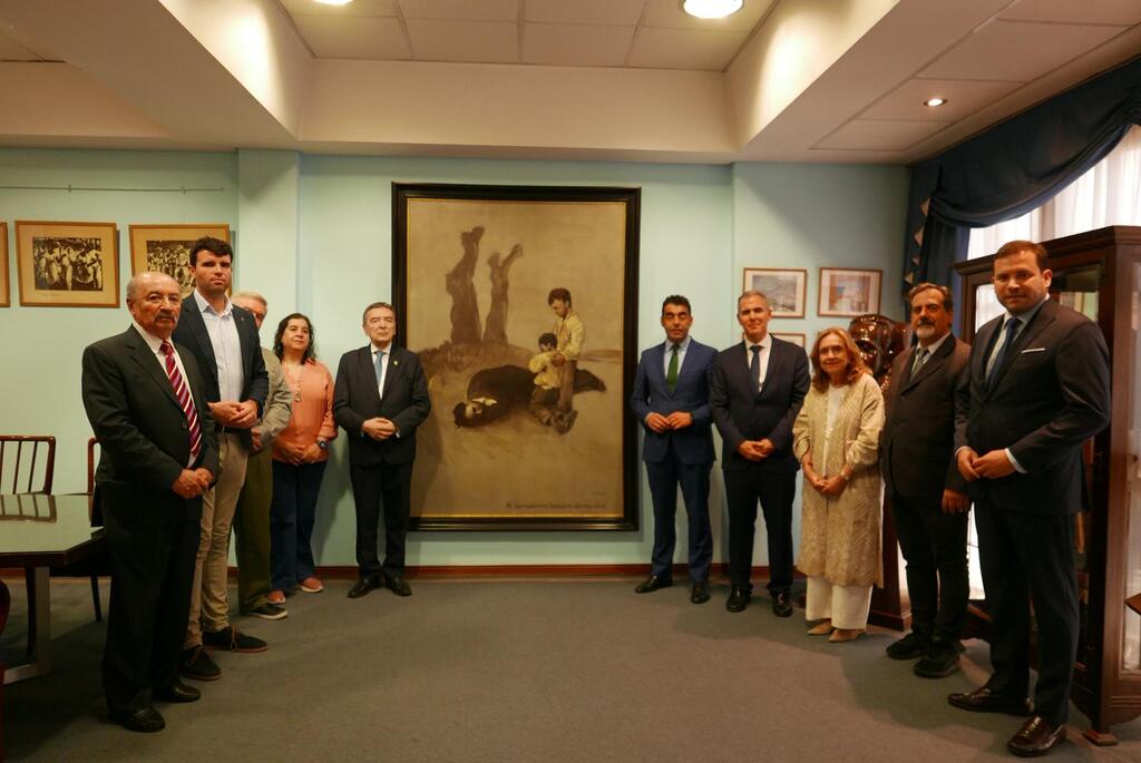 O presidente provincial asina co director de Centro Galicia de Bos Aires, José María Vila Alén